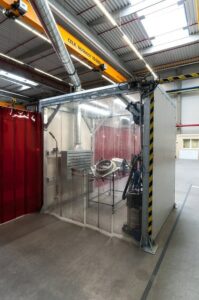 průmyslové odsávací kabiny na prach