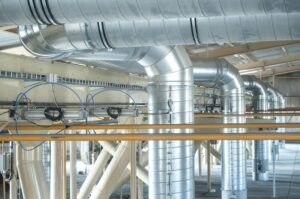 vzduchotechnika na odprášení sil